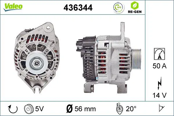 Handler.Part Alternator Valeo 436344 1