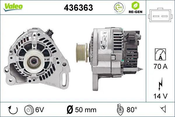 Handler.Part Alternator Valeo 436363 1