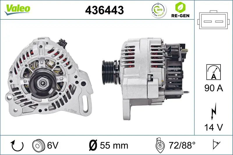 Handler.Part Alternator Valeo 436443 1