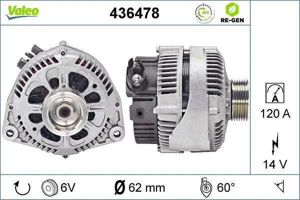 Handler.Part Alternator Valeo 436478 1