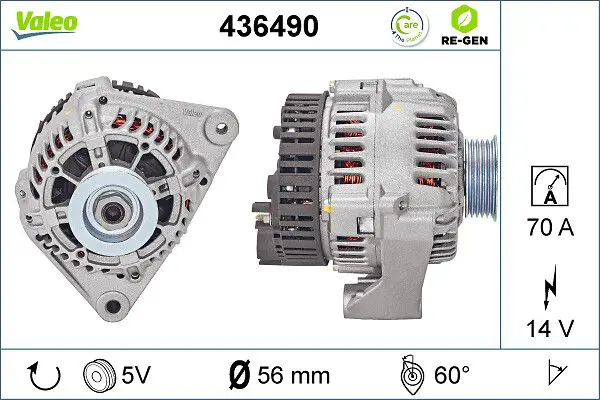 Handler.Part Alternator Valeo 436490 1