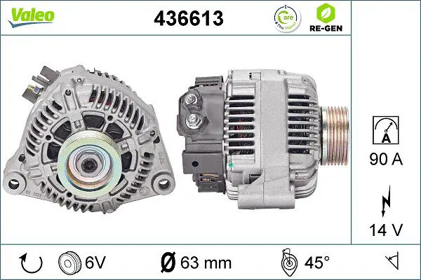 Handler.Part Alternator Valeo 436613 1