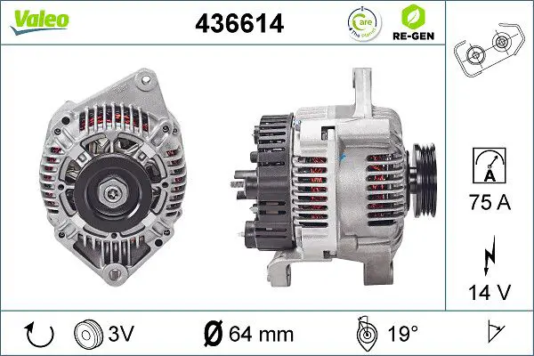 Handler.Part Alternator Valeo 436614 1