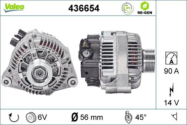 Handler.Part Alternator Valeo 436654 1