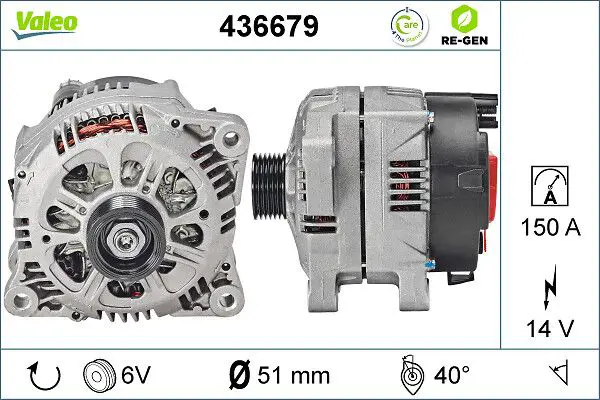 Handler.Part Alternator Valeo 436679 1