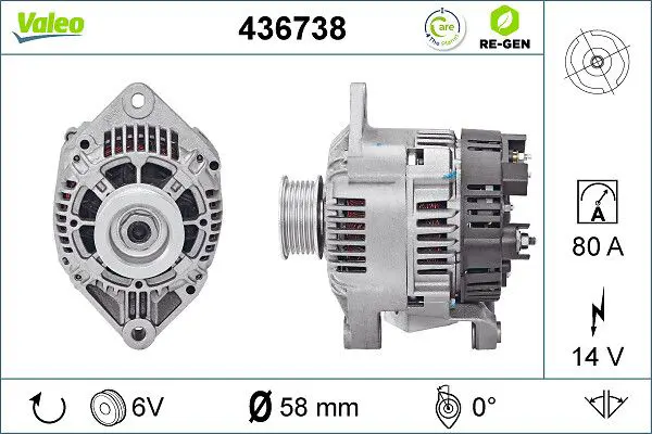 Handler.Part Alternator Valeo 436738 1