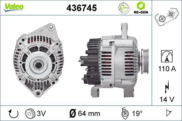 Handler.Part Alternator Valeo 436745 1