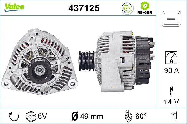 Handler.Part Alternator Valeo 437125 1