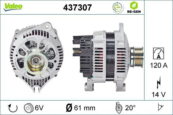 Handler.Part Alternator Valeo 437307 1