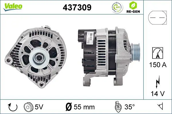 Handler.Part Alternator Valeo 437309 1