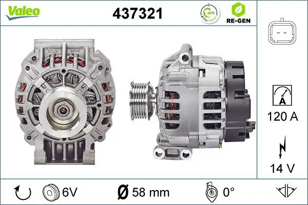 Handler.Part Alternator Valeo 437321 1