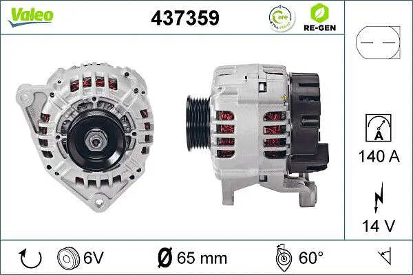 Handler.Part Alternator Valeo 437359 1