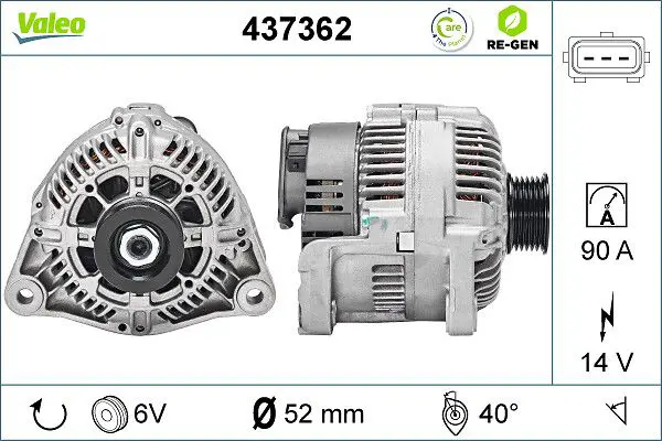 Handler.Part Alternator Valeo 437362 1