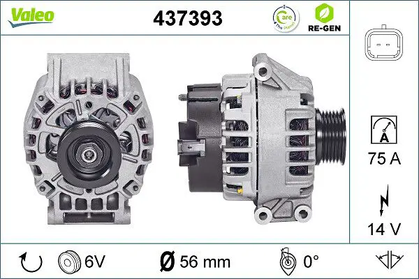 Handler.Part Alternator Valeo 437393 1