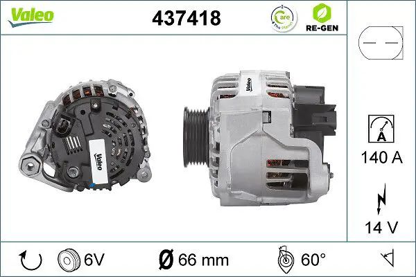 Handler.Part Alternator Valeo 437418 1