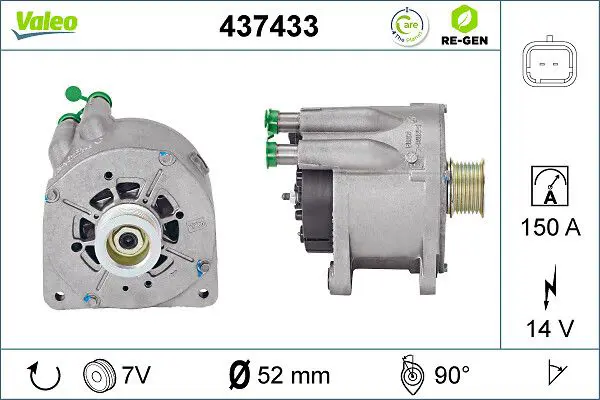 Handler.Part Alternator Valeo 437433 1