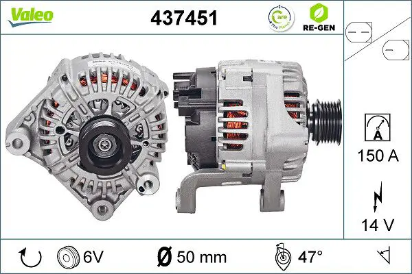 Handler.Part Alternator Valeo 437451 1