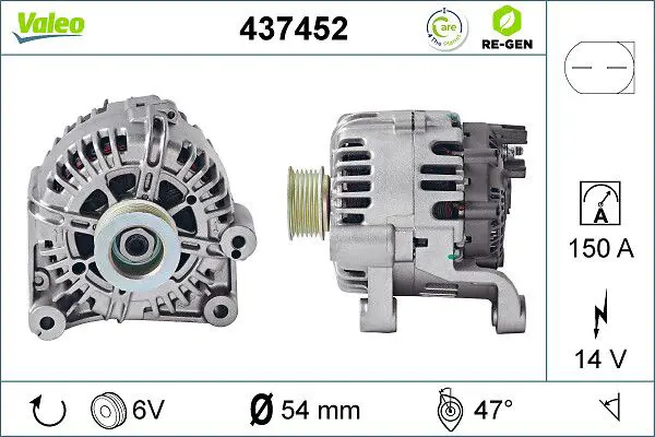 Handler.Part Alternator Valeo 437452 1