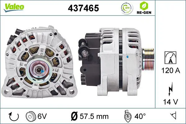 Handler.Part Alternator Valeo 437465 1