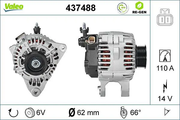 Handler.Part Alternator Valeo 437488 1