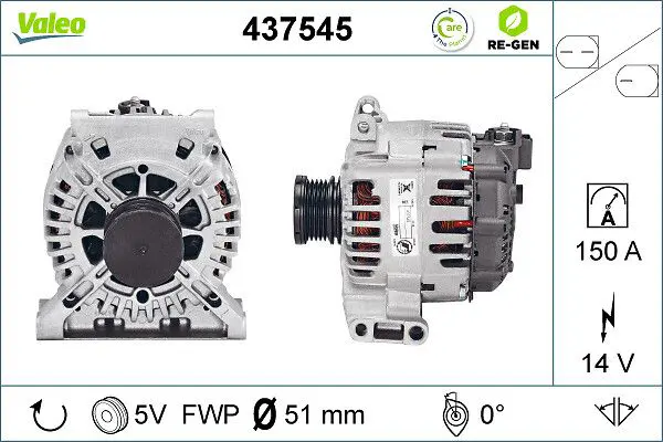 Handler.Part Alternator Valeo 437545 1