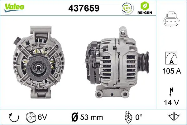 Handler.Part Alternator Valeo 437659 1