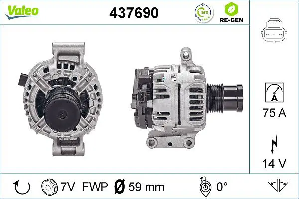 Handler.Part Alternator Valeo 437690 1