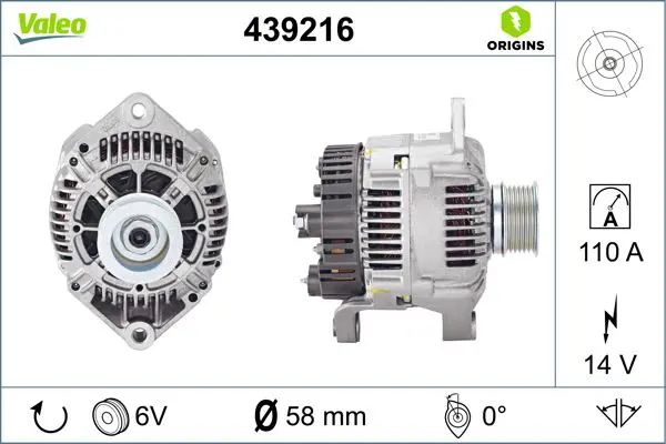 Handler.Part Alternator Valeo 439216 1