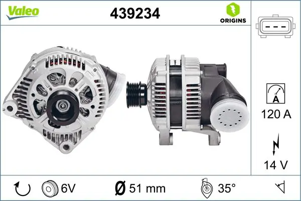 Handler.Part Alternator Valeo 439234 1