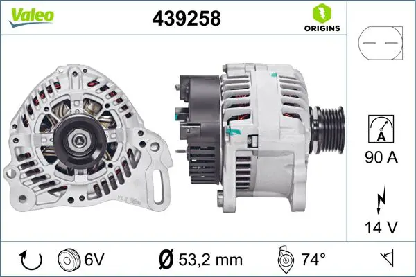 Handler.Part Alternator Valeo 439258 1