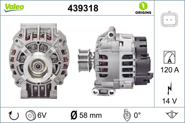 Handler.Part Alternator Valeo 439318 1