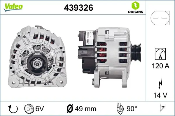 Handler.Part Alternator Valeo 439326 1