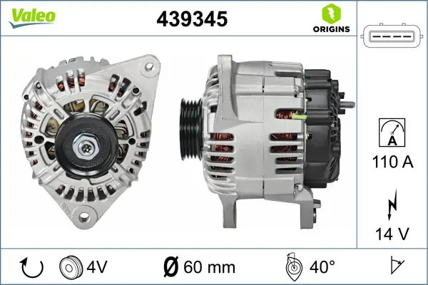 Handler.Part Alternator Valeo 439345 1