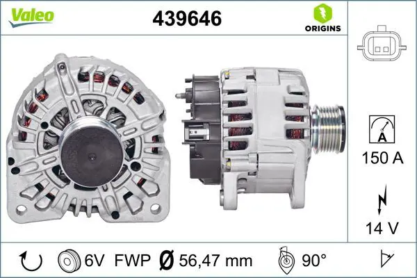 Handler.Part Alternator Valeo 439646 1