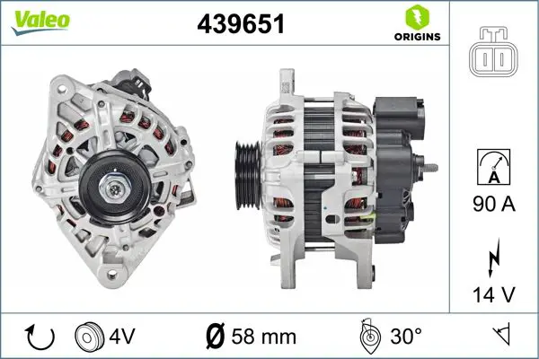 Handler.Part Alternator Valeo 439651 1