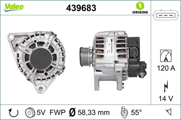 Handler.Part Alternator Valeo 439683 1