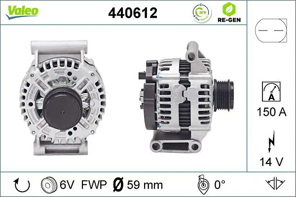 Handler.Part Alternator Valeo 440612 1