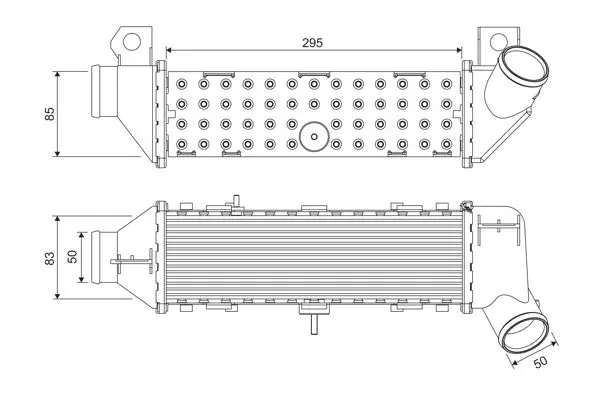 Handler.Part Intercooler, charger Valeo 817766 1