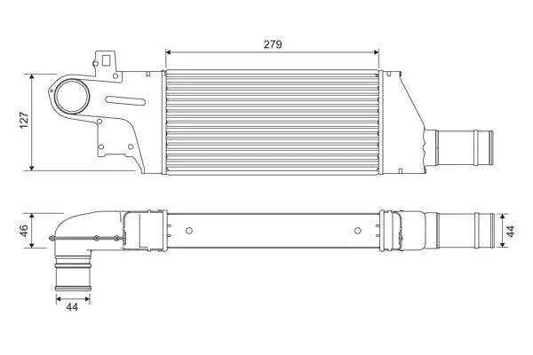 Handler.Part Intercooler, charger Valeo 818728 1