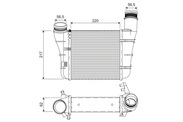 Handler.Part Intercooler, charger Valeo 818757 1