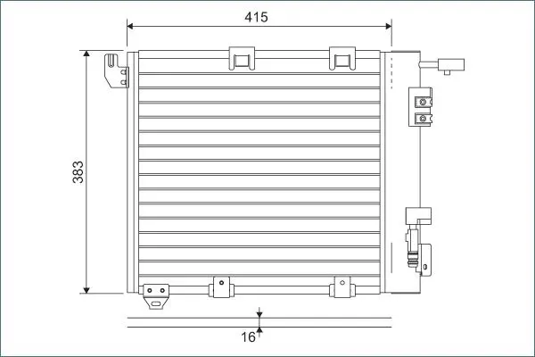 Handler.Part Condenser, air conditioning Valeo 817506 1