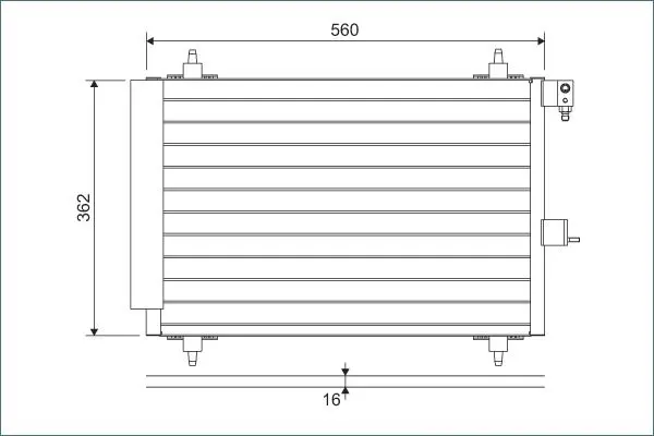 Handler.Part Condenser, air conditioning Valeo 817508 1