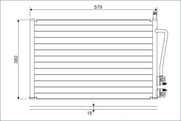 Handler.Part Condenser, air conditioning Valeo 817664 1