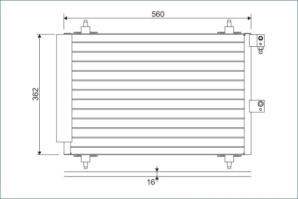 Handler.Part Condenser, air conditioning Valeo 817667 1