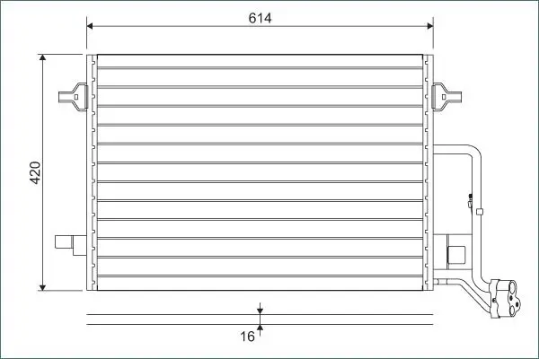 Handler.Part Condenser, air conditioning Valeo 817679 1