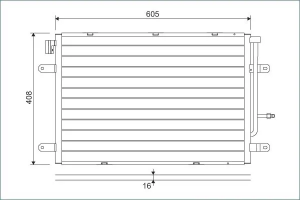 Handler.Part Condenser, air conditioning Valeo 818190 1