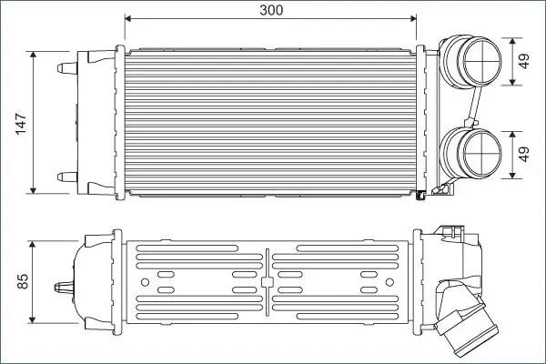 Handler.Part Intercooler, charger Valeo 817845 1