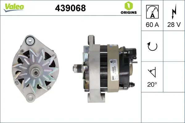 Handler.Part Alternator Valeo 439068 1