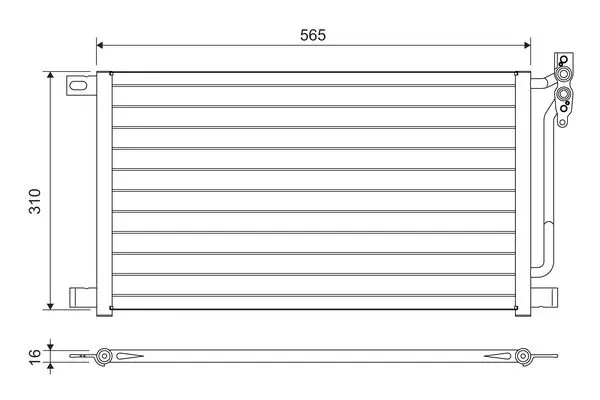 Handler.Part Condenser, air conditioning Valeo 817405 1