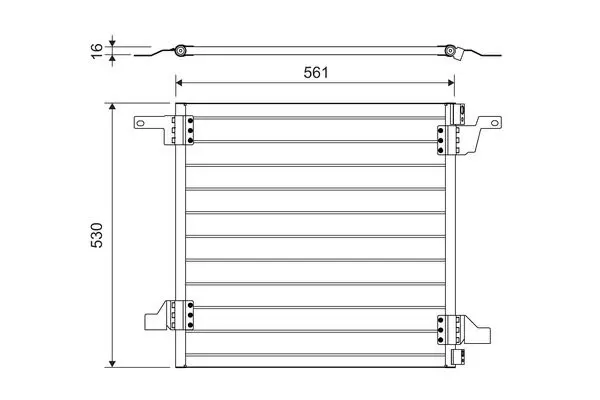 Handler.Part Condenser, air conditioning Valeo 817458 1